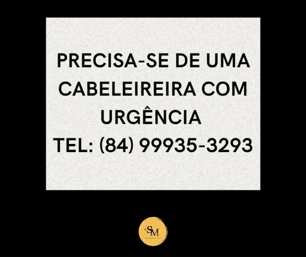 VAGA PARA CABELEIREIRA 