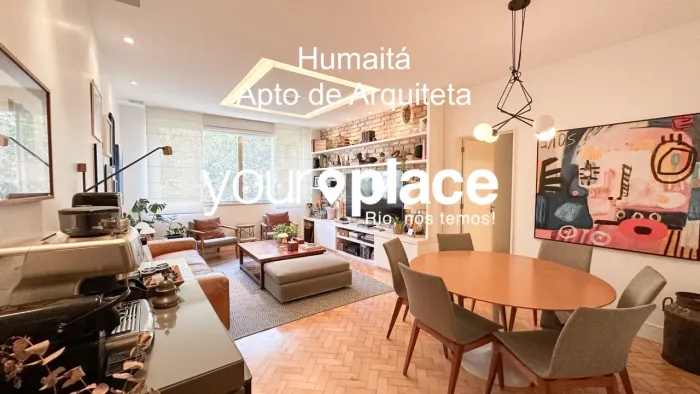 Apartamento de arquiteta à venda no Humaitá, em uma das simpáticas transversais, Indevassa