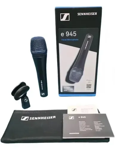 Profissional - Microfone dinâmico Sennheiser e945 - Novo