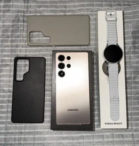 OPORTUNIDADE - S25 Ultra 256GB + Capa Premium + Galaxy Watch 7