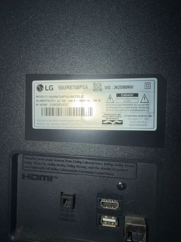 Vendo tv LG 55? pra retirada de peças controle original