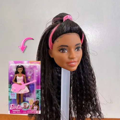 Barbie Pop Star 65 anos Barbie Negra (cabeça)