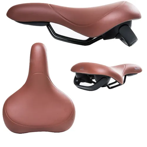 Selim C/ Alça Banco De Bicicleta Eletrica Mtb Retrô Conforto Resistente Marrom ou Preto
