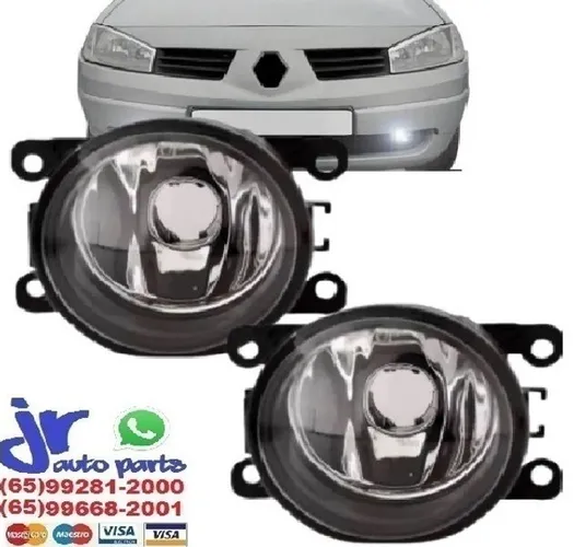 Par Farol de Milha Megane 2006 2007 2008 2009 Neblina Auxiliar 