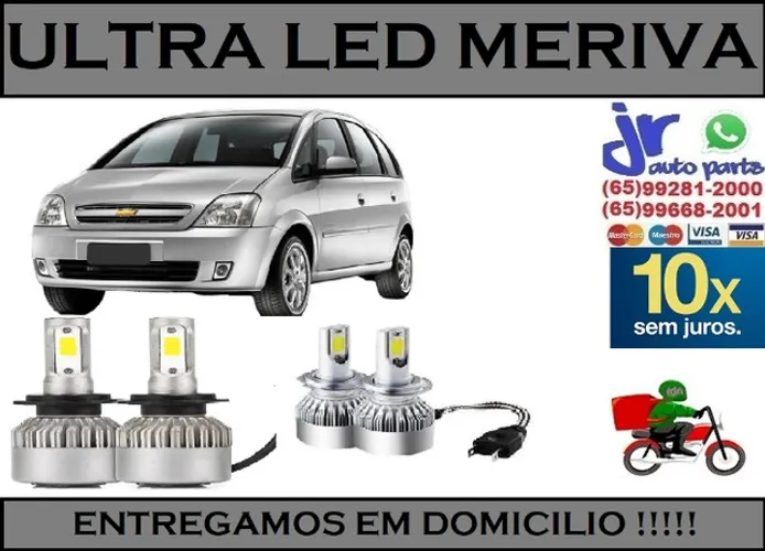 Lampada Ultra LED (Milha)Meriva 6000K 12V 24V