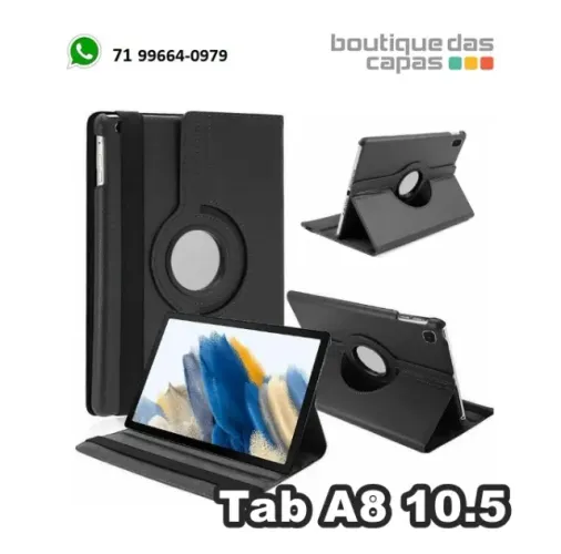 Capa Case 360 Giratoria couro Samsung Galaxy Tab A8 10.5 2021 X200 X205