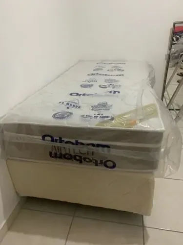 Cama box solteiro Airtech Ortobom novo