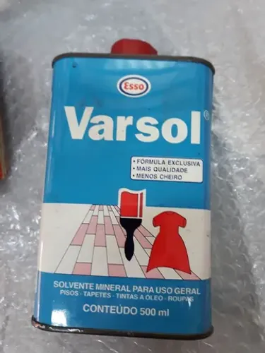 Varsol Esso, embalagem.