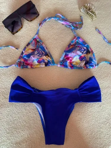 BIQUÍNI LYCRA AZUL TAM M/G