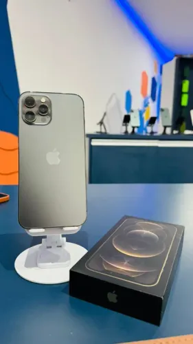 iPhone 12 Pro Max Semi-Novo 128GB Grafite Saúde de Bateria 78% Garantia Pela Loja 
