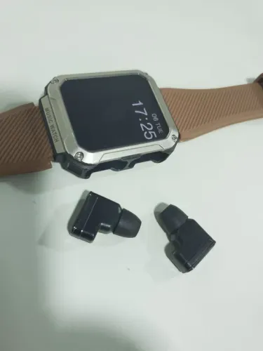 Relogio Smartwatch com fone ouvido embutido Bluetooth TWS