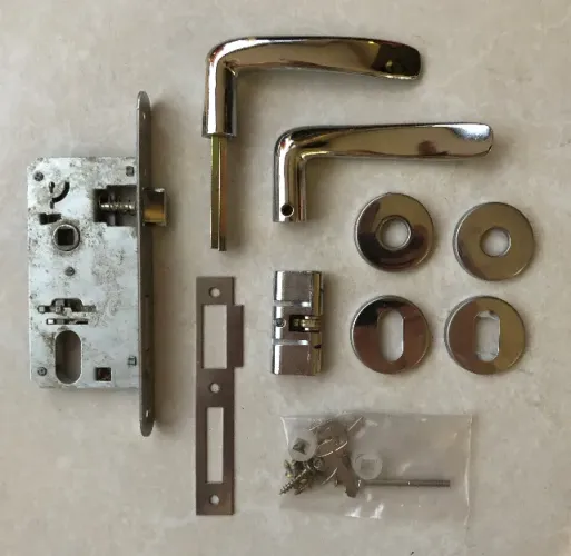 Fechadura Externa Classic Cromado Pado 691-80E CR - Máquina 40mm