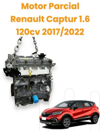 Motor Parcial Renault Captur 1.6 120cv 2017/2022 com nota fiscal e garantia
