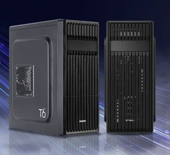 Gabinete Zalman T6 ATX Mid Tower, para mini-ATX mATX ATX, com 1 FAN pré-instalado 120 mm