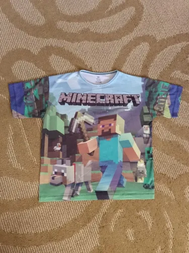 Camiseta infantil Mine Craft - tamanho 12 anos
