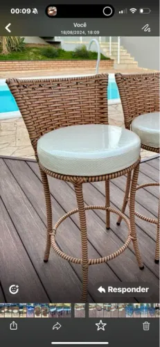 Conjunto de banquem Rattan sintético 320 cada