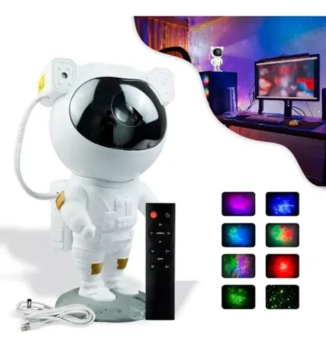 Projetor De Luz Noturna Galáxia Astronauta
