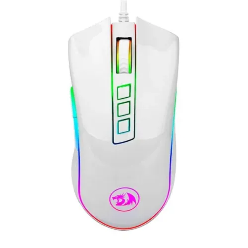 Mouse Gamer Redragon Cobra Lunar White M711W 10.000DPI - WZetta