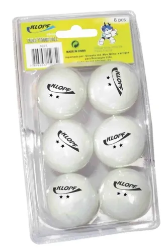 Kit Bola de Tênis de Mesa Ping Pong 40mm Branca UltimaX Klopf 5075