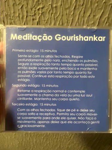 CD de meditação guiada