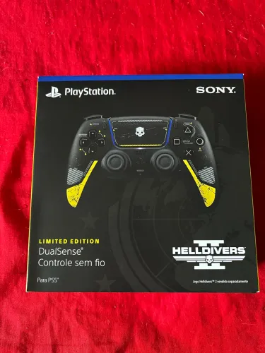 Controlador sem fio Dualsense Ps5 Helldivers 2 Black Edition Dualsense