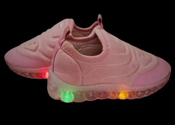 Tênis Bibi Infantil com Leds - N° 26 - Usado poucas vezes!
