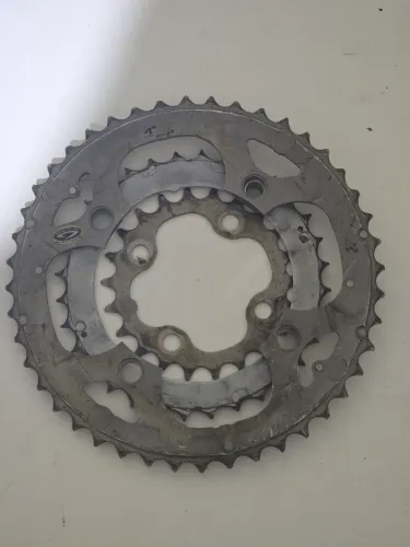 Kit 3 coroas shimano deore usadas