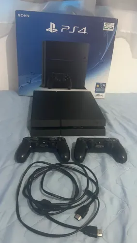 ps4 fat fosco desbloqueado 500gb
