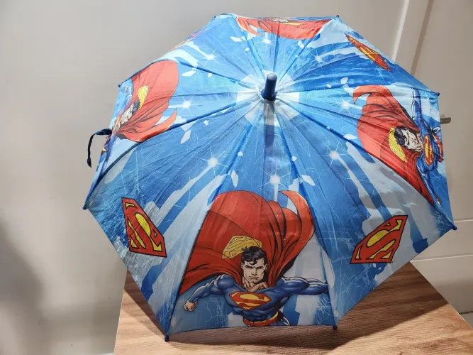 Guarda chuva super homem com defeito para artesanato 