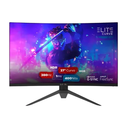 Monitor Gamer Elite Curvo V2, 27 polegadas, ELED, 280Hz, 1ms, MPR