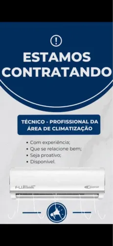 Estamos contratando técnico em ar-condicionado