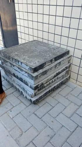 Tampa de Concreto com borda de ferro