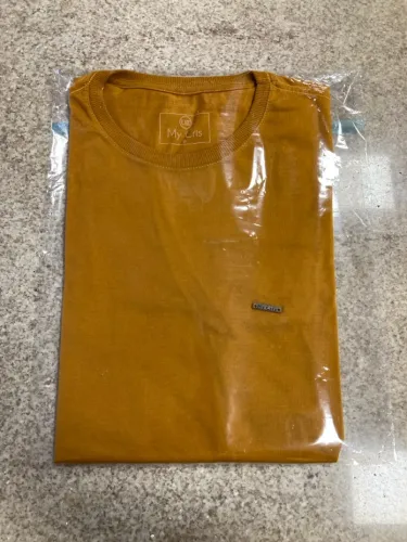 Camiseta Masculina Mycris Mostarda