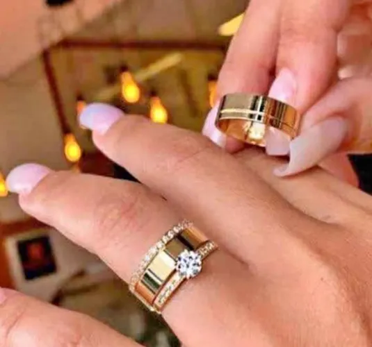 Aliança casamento namoro 