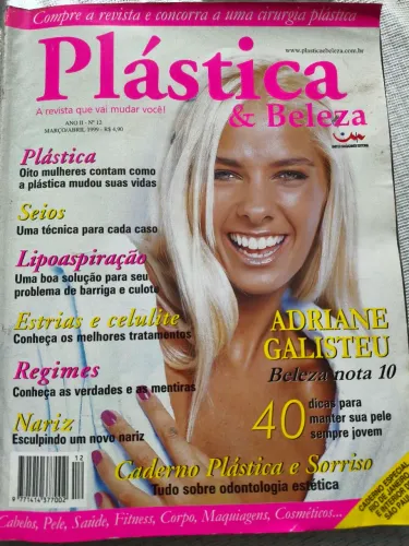 Revista, Capa Adriane Galisteu, viúva do piloto de Fórmula 1 Airton Sena. 