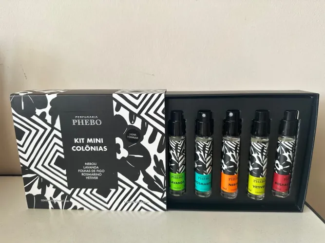 Kit Mini Colônias Phebo - 5 Fragrâncias