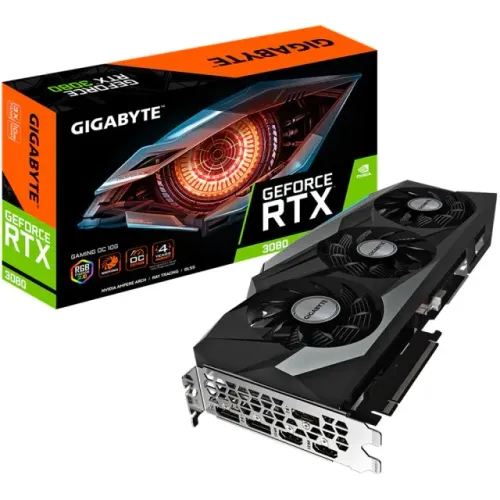 Placa De Vídeo Gigabyte Rtx 3080 10gb Gddr6x Nvidia Geforce Gaming Oc Edition - (rev. 2.0)