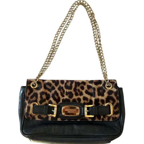 Bolsa Michael Kors Animal Print com Corrente Dourada