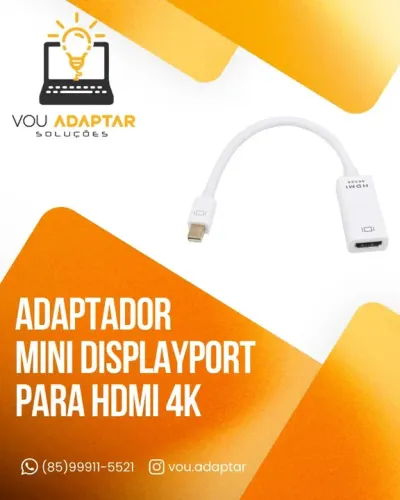 Adaptador Mini Displayport para HDMI 4k (Para Mac)