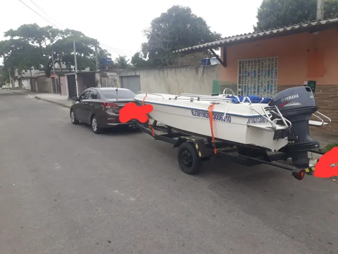 Vendo ou troco ótima lancha 15 pés com carreta rodoviária 