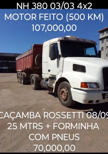 VOLVO NH 4X2 03/03 + CAÇAMBA ROSSETTI 08/09 C/PNEUS