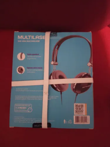 Headphone Multilaser Original com haste ajustável e espuma macia