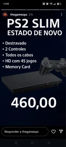 PS2 Desbloqueado + 2 controles 