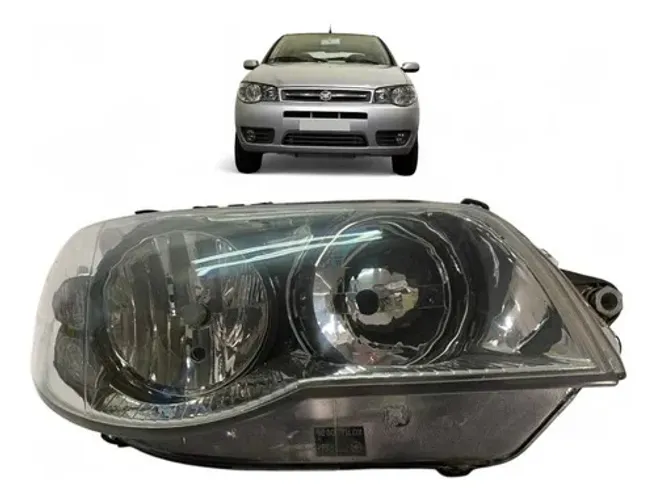 Farol Fiat Palio Zoiao Aro Preto Direito 2004 A 2017 Origin