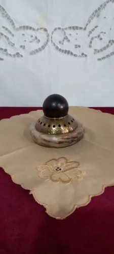 Antigo Peso De Papel com Bala de Canhão