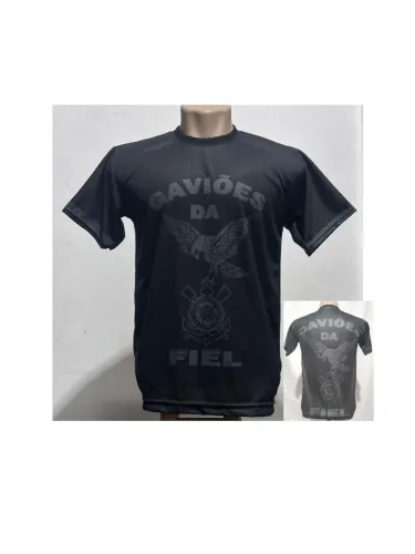 Camisa da gavião da fiel preta 