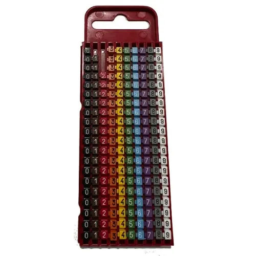 Marcador Encaixe 0,5-1,5 Mm² Wic1 Números 0-9 Cores Cartela
