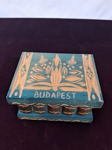 Caixa Porta-Joias Budapest Artesanal em Madeira