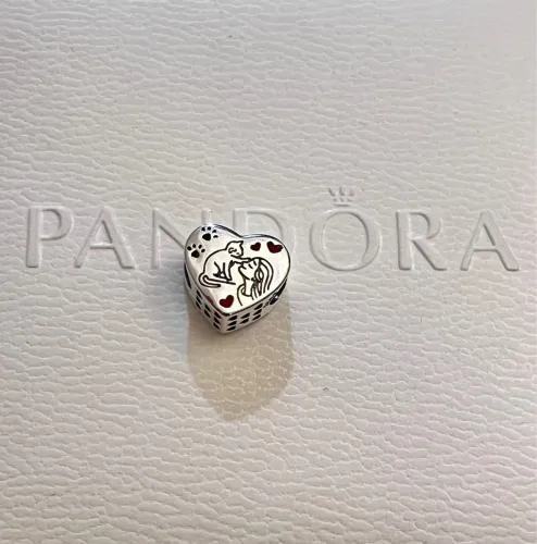 Berloque Pandora Coração Pet Love