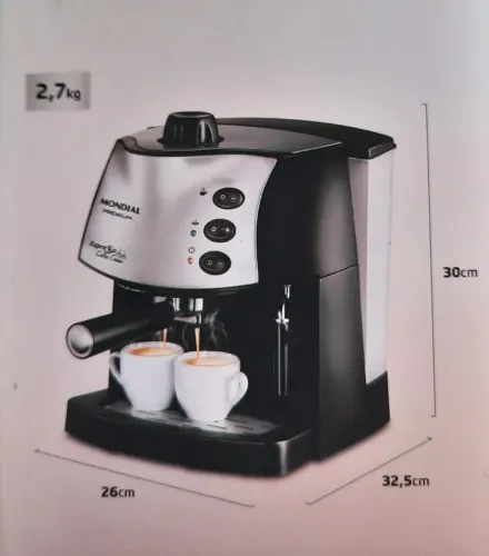 Cafeteira expresso cream Mondial